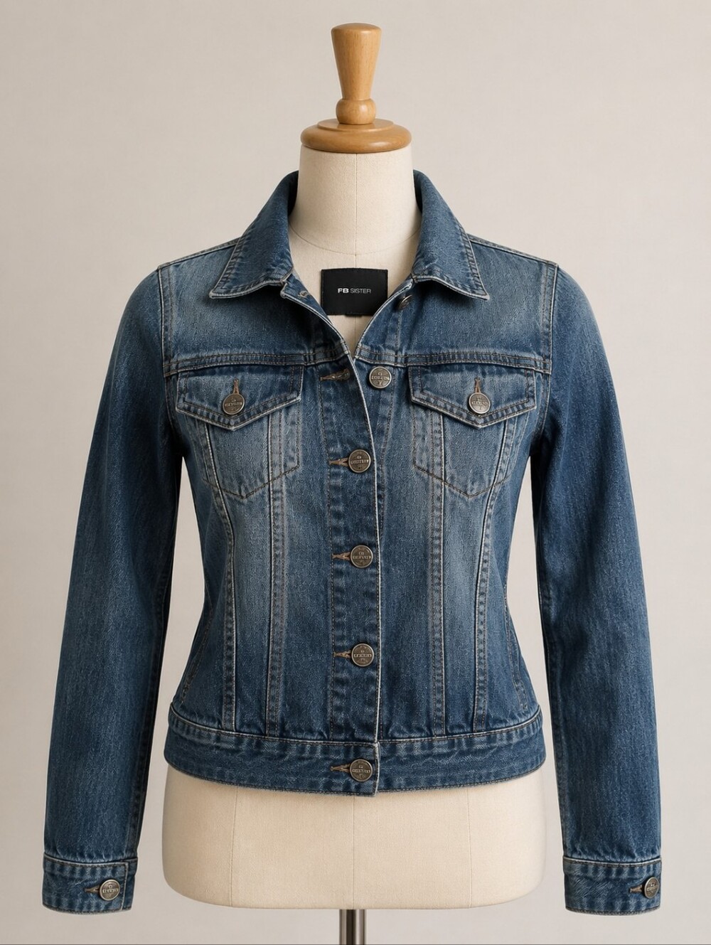 Blue Denim Jacket - Classic Women's Jean Jacket